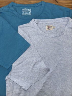 Faherty Tee Bundle XL Coastal Surf Quiet Luxury Organic Cotton Basics Lot